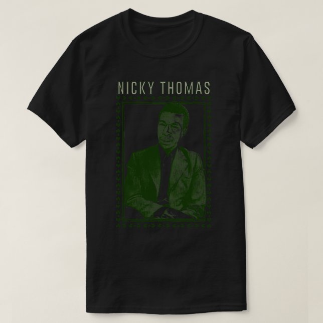 T-shirt Nicky Thomas les années 70 Reggae Design original (Design devant)