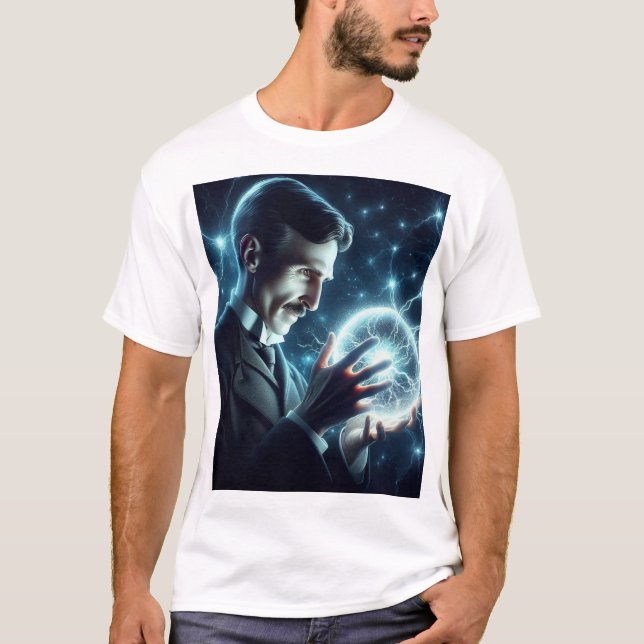 T-shirt Nicola Tesla  (Devant)