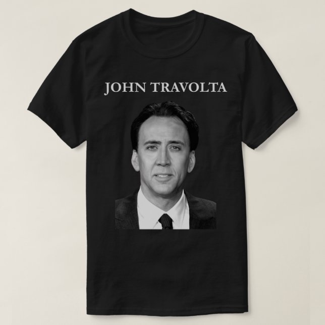 T-shirt Nicolas Cage John Travolta Visage Hommes_s Femmes_ (Design devant)