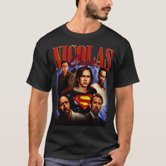 T-shirt Nicolas Cage Multivers Rôles Iconiques Mashup