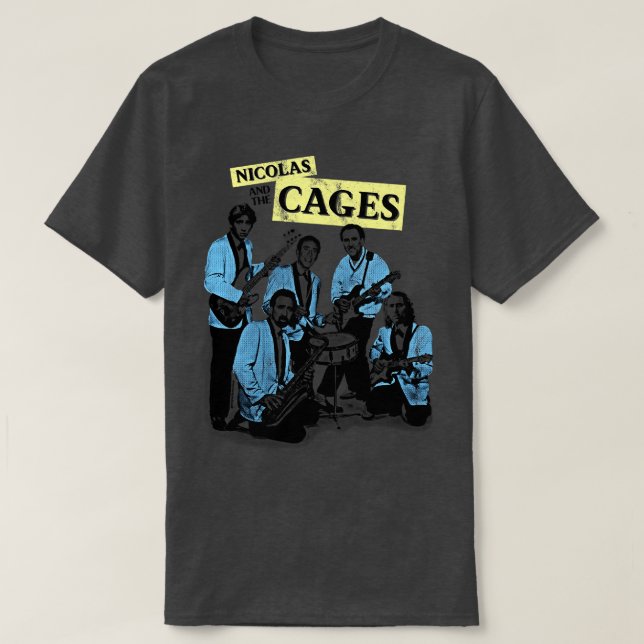 T-shirt Nicolas et la Chemise Cage Nic Cages (Design devant)