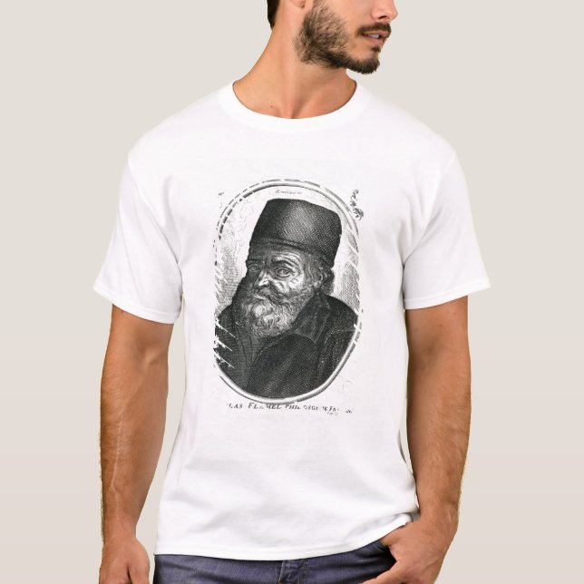 T-shirt Nicolas Flamel gravé par Balthazar Moncornet (Devant)