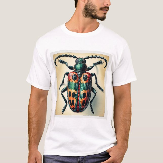 T-shirt Nicrophorus Beetle 180724IREF230 - Watercolor (Devant)