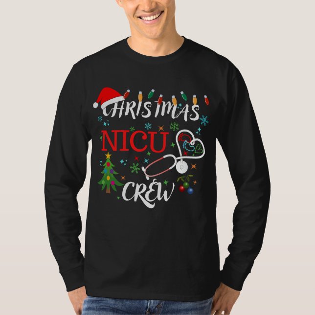 T-shirt Nicu Christmas Crew 2023 t-shirt. (Devant)