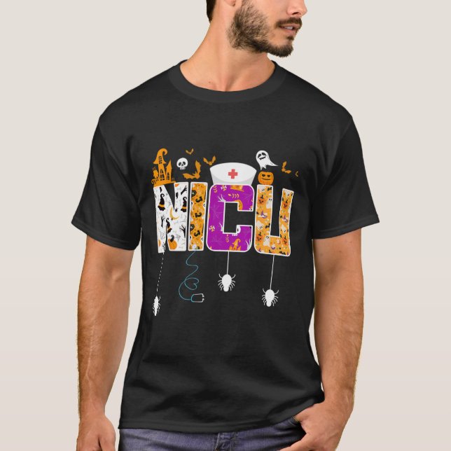 T-shirt NICU Infirmière Halloween Hospital Fun Soins infir (Devant)