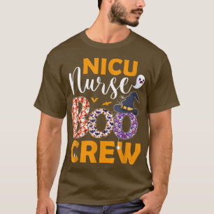 T-shirt NICU Nurse Boo Crew Éffrayant Boo Ghost Halloween