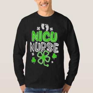 T-shirt Nicu Nurse Life Stethoscope Nurse Happy St Patri
