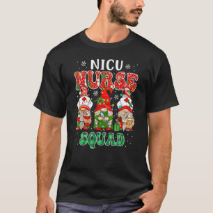 T-shirt NICU Nurse Squad Gnomes de Noël mignons Nu néonata