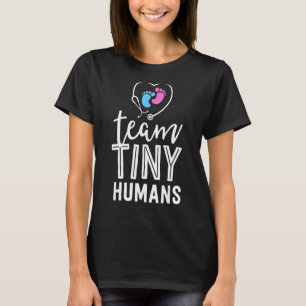 T-shirt Nicu Nurse Team Tiny Humans Naissance Icu Infirmiè