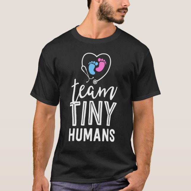 T-shirt NICU Nurse Team Tiny Humans Neonatal ICU Nurse (Devant)