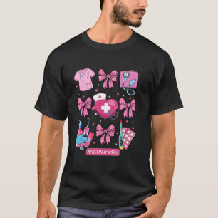 T-shirt NICU Nurse Week Nurse Day Cadeau Coquette Bow Stet