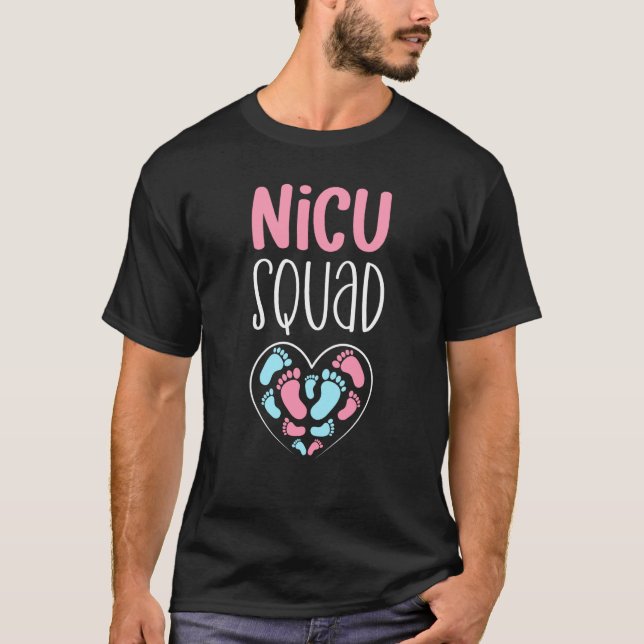 T-shirt NICU Squad Pediatrician Neonatal NICU Nurse (Devant)