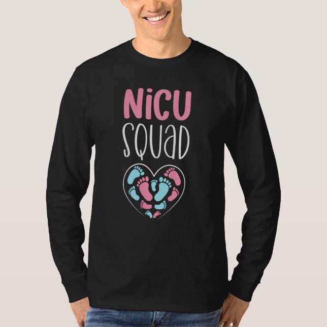 T-shirt NICU Squad Pediatrician Neonatal NICU Nurse (Devant)