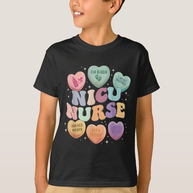 T-shirt Nicu Valentine Nicu Nurse Valentines Day Icu Nurse (Devant)