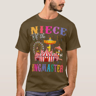 T-shirt Nièce de l'Anniversaire Ringmaster Boy Circus nais