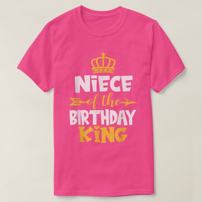 T-shirt Nièce De L'Anniversaire Roi Idée Anniversaire Pour (Design devant)