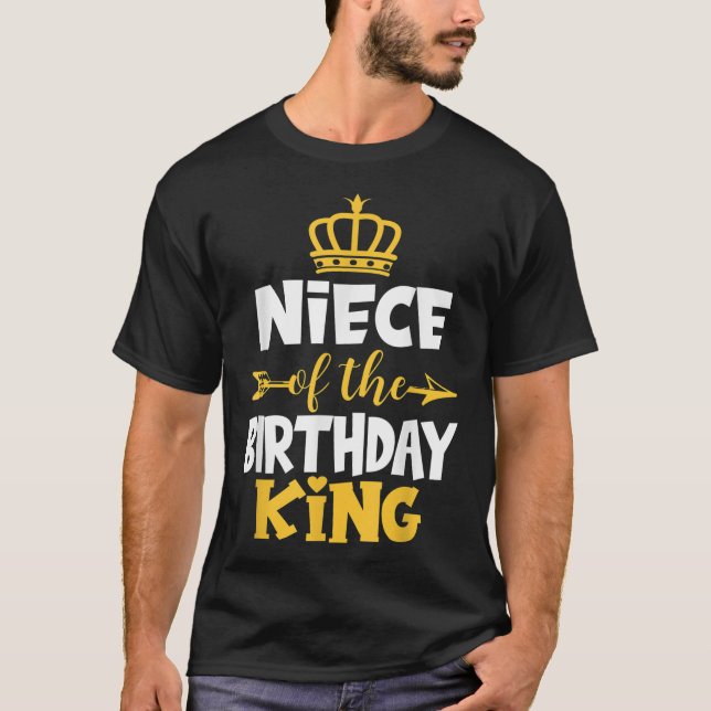 T-shirt Nièce De L'Anniversaire Roi Idée Anniversaire Pour (Devant)
