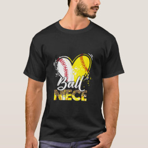 T-shirt Nièce des deux baseball Softball Sport Fam