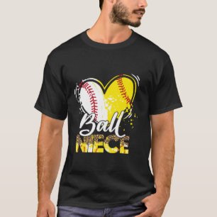 T-shirt Nièce des deux baseball Softball Sport Fam