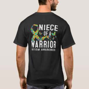 T-shirt Nièce d'un guerrier Puzzle de sensibilisation à l'