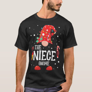 T-shirt Niece Gnome Matching Famille Noël Gnome Pa