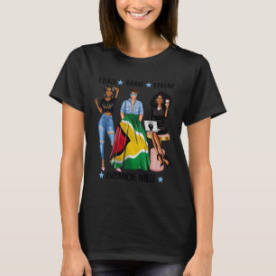 T-shirt Nièce guyanienne de Guyane Latina Brave Fière