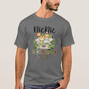 T-shirt Nienie Of The Birthday Boy Zoo Safari Jungle Famil