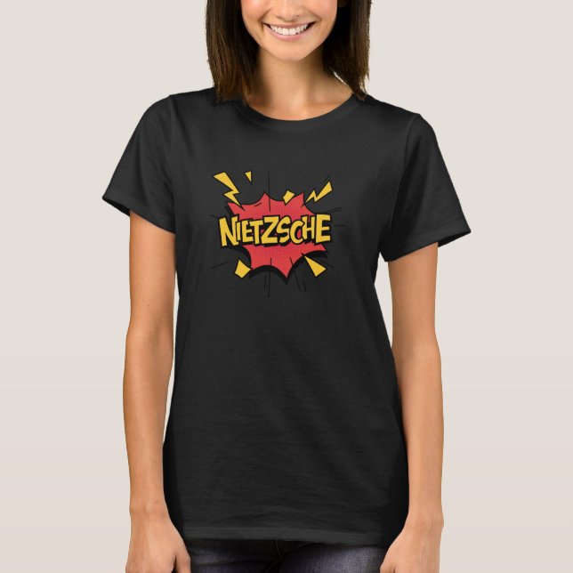 T-shirt Nietzche Style Bande Dessinée (Devant)