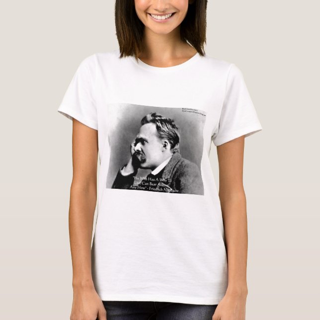 T-shirt Nietzsche "A Why" Citation De Sagesse Cadeaux Et C