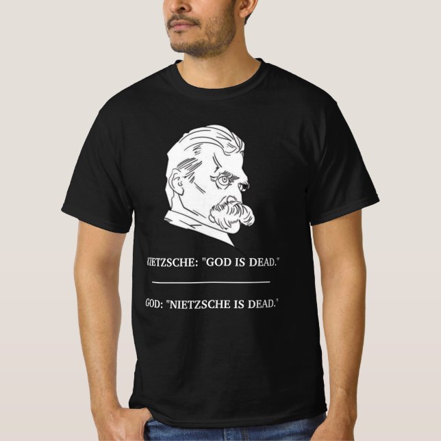 T-Shirt NIETZSCHE "Dieu est mort" (Devant)