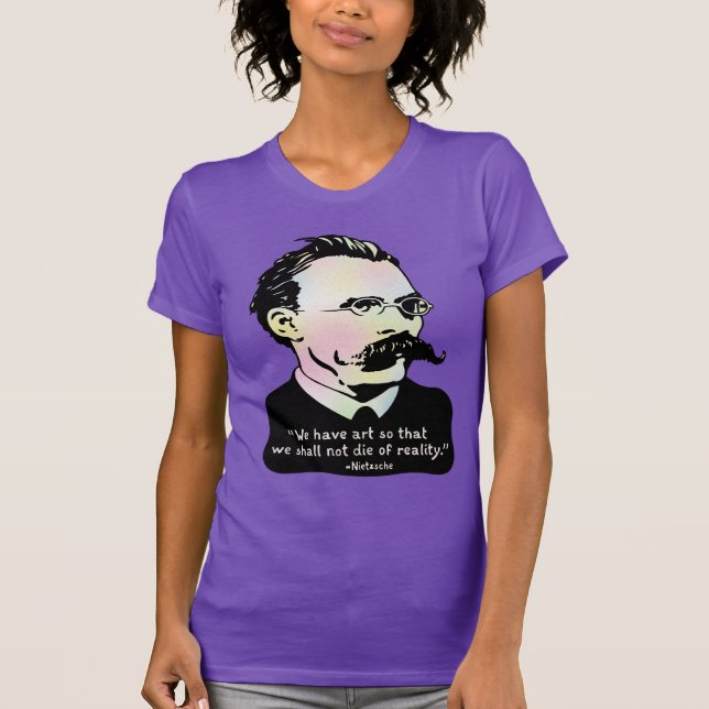 T-shirt Nietzsche - réalité de l'art v. (Devant)