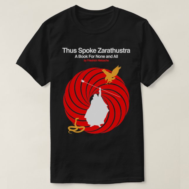 T-shirt Nietzschex27s Ainsi Spoke Zarathustra imprimé blan (Design devant)