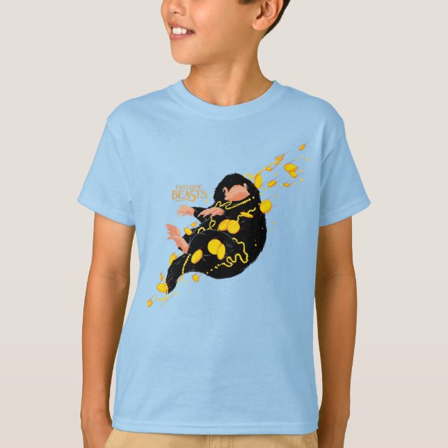 T-shirt Niffler Flottant Avec Or (Devant)