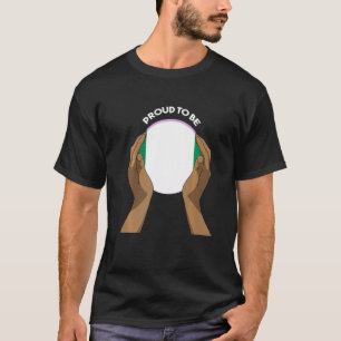 T-shirt Nigeria Afrique Fier Coeur Amour Mains Pré