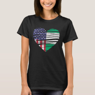 T-shirt Nigeria American Gros Coeur USA Patriot Heritage
