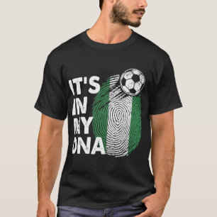 T-shirt Nigeria Dans Mon ADN Équipe Nigériane Drapeau Nige