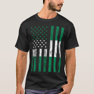 T-shirt Nigeria Drapeau Amérique US C'est dans mon ADN pou