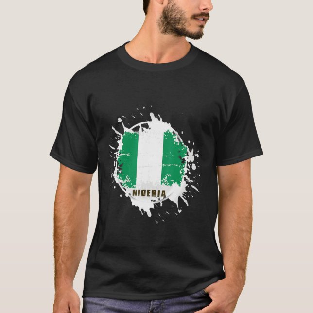 T-shirt Nigeria Splash (Devant)