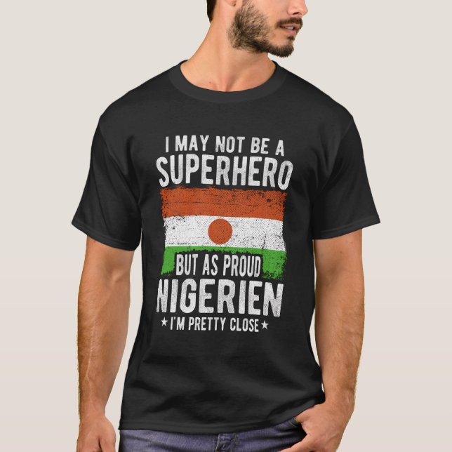 T-shirt Nigerien Niger Drapeau Fière Nigerien (Devant)