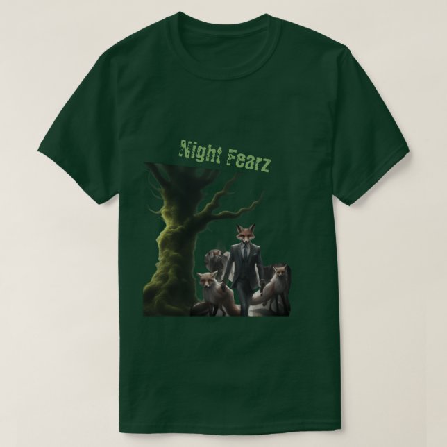 T-shirt Night Fearz Fox Business effrayant (Design devant)