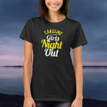 T-shirt Night Girls<br><div class="desc">T-shirt de la fête de la nuit des filles. Conçu pour quelqu'un qui a une "Fille Night Out"! T-shirt de célébration de la Nuit des Filles. Filles Sortent La Nuit. Ajoutez le nom de la personne dont le t-shirt Filles' Night Out est. T-shirt Night Out pour les filles.</div>