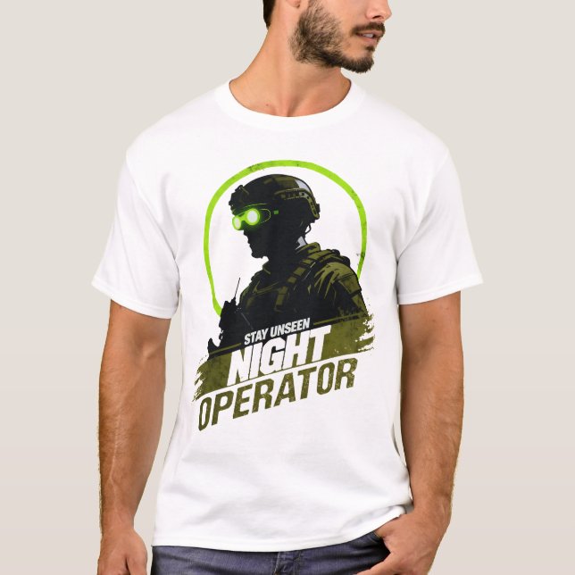 T-shirt Night Operator Stay Unseen Tactical Vision (Devant)