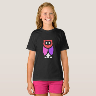 T-shirt Night Owl, Beau rose & rouge, Pop Art Abstrait
