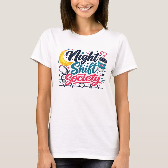 T-shirt Night Shift Society (Devant)