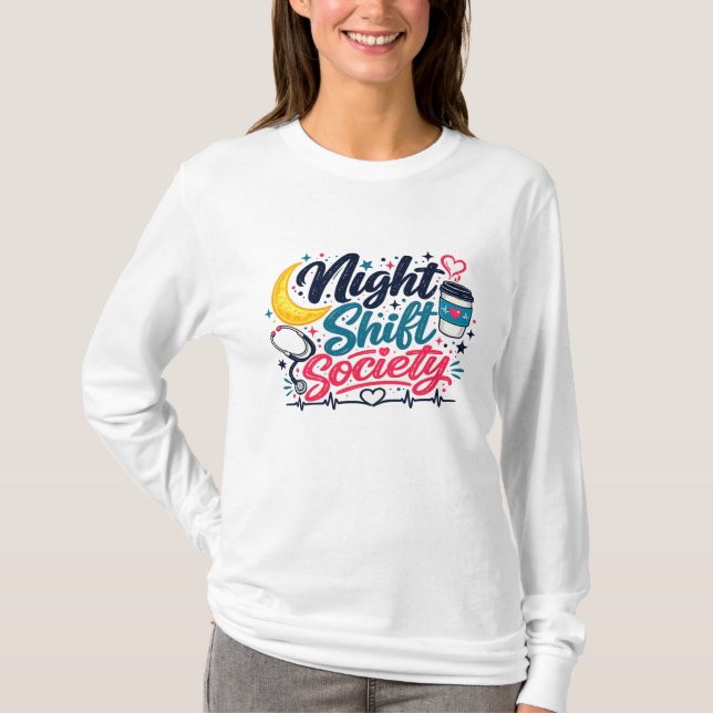 T-shirt Night Shift Society (Devant)