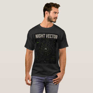 T-shirt Night Vector Grid Lock Signal Mapping tee