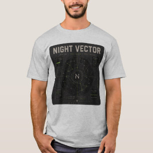 T-shirt Night Vector Grid Lock Signal Mapping tee
