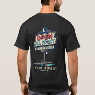 T-Shirt NIGHTSHIFT 90 Diner Neon Ouvert Toute La N