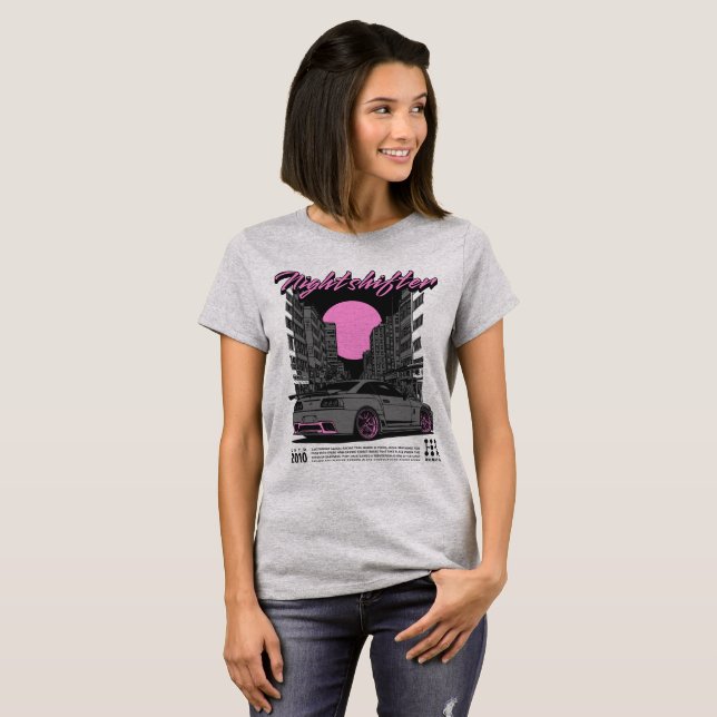 T-shirt Nightshifter – Équipe de course de Tokyo à minuit (Devant entier)
