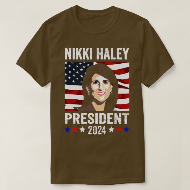 T-shirt Nikki Haley pour la campagne Nikki Haley 2024 (Design devant)